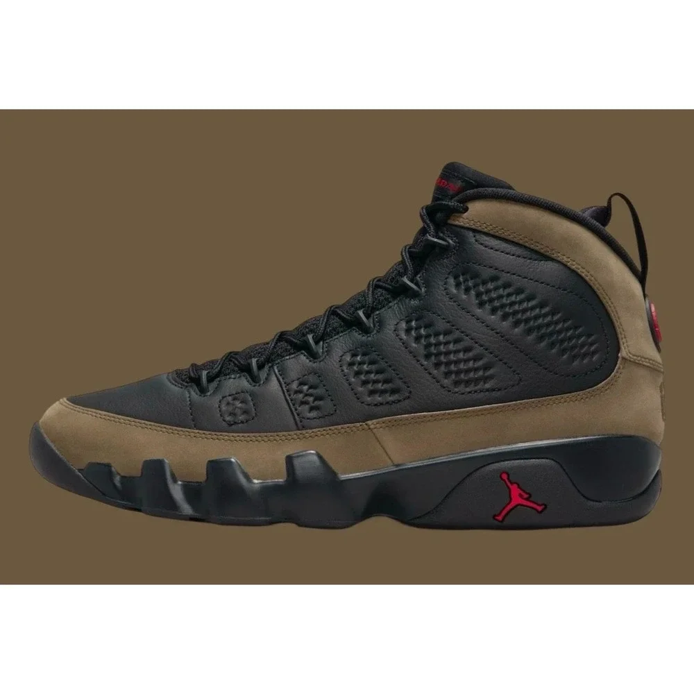 Men's Size 5 - Air Jordan 9 Retro 2024 Olive -HV4794-030 -NEW-